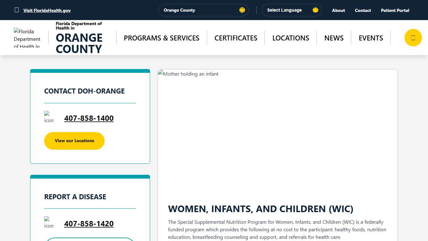 Home - Florida Department of Health in Orange County